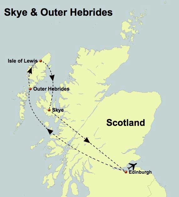 SkyeandOuterHebridesItineraryMap The Destination Company