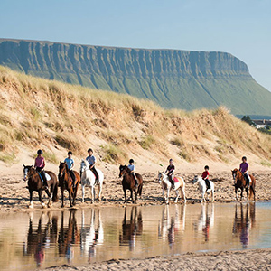 Horse riding near Benbulben