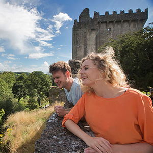 Honeymooners at Blarney Castle