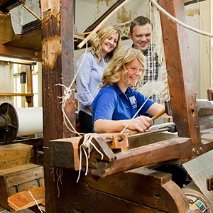 Weaving on a loom