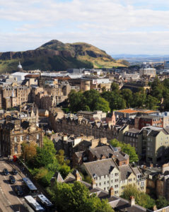 Edinburgh, Old Town skyline with Arthur's Seat