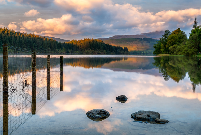 Loch Ard in The Trossachs at Sunrise