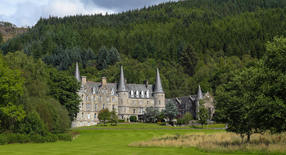 Tigh Mor, once the holiday home of Queen Victoria overlooking Loch Katrine in The Trossachs